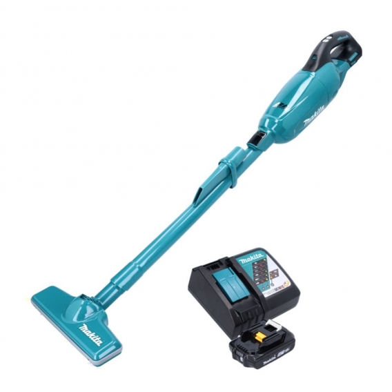 Makita DCL 281 FRA1 Akku Staubsauger 18 V Brushless + 1x Akku 2,0 Ah + Ladegerät