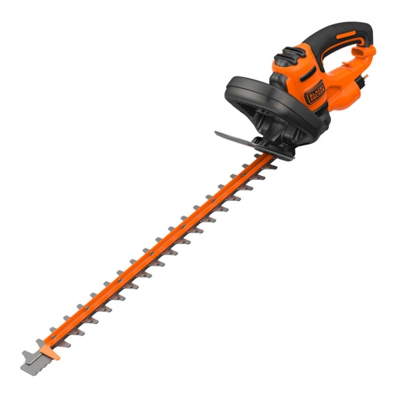 BLACK+DECKER BEHTS401 Elektro Heckenschere 500W mit 55cm Schwert