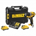 DeWALT Akku-Bohrschrauber-Set DCD701D2-QW 12V, 2x 2 Ah Akku, Schnellladegerät, TSTAK-Box