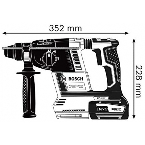 Bosch GBH 18V-26 Professional Akku-Bohrhammer