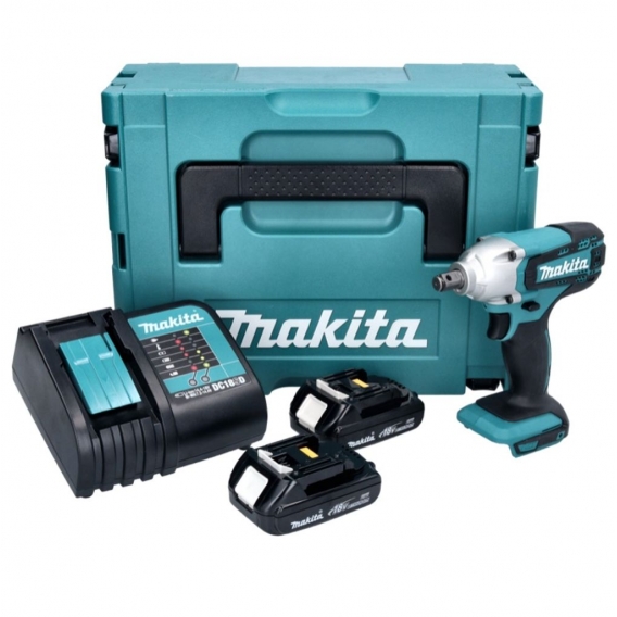 Makita DTW 190 SY Akku Schlagschrauber 18 V 1/2' 190 Nm + 2x Akku 1,3 Ah + Ladegerät + Makpac