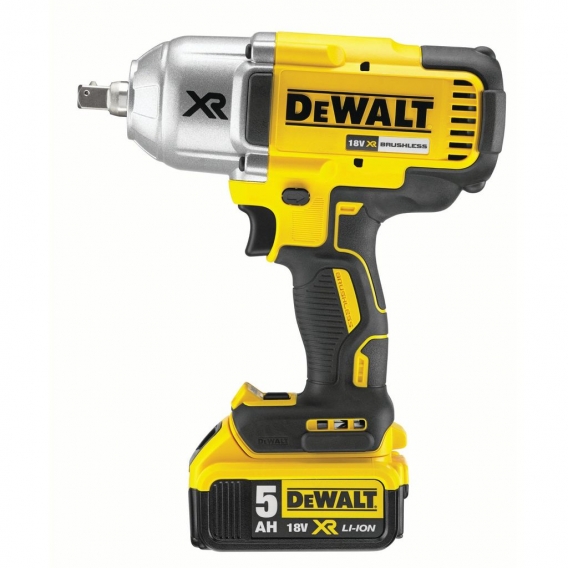 DeWALT Akku-Schlagschrauber DCF899P2-QW 18 V 1/2" Außenvierkant, inkl. 2x 5Ah Akku, System-Schnellladesystem, T-STAK-Box