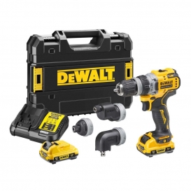 More about DeWALT Akku-Bohrschrauber DCD703L2T-QW 12V inkl. 2x 3Ah Akkus, Ladegerät, 4 Wechselköpfen, TSTAK-Box