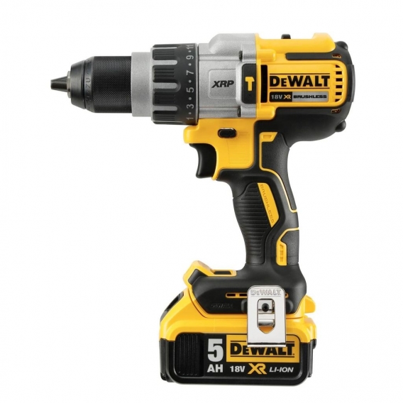 DeWALT Akku-Schlagbohrschrauber DCD996P2-QW, bürstenlose Schlagbohrmaschine im Set inklusive Li-Ion XR Akkus, 18 V 5 Ah