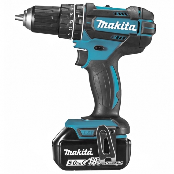 Makita Akku-Bohrschrauber 18 V 5 Ah Blau und Schwarz