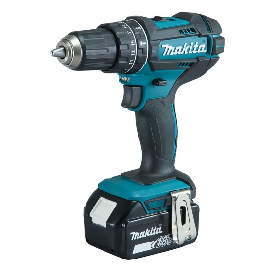 Makita DHP482RFX3 Akku-Schlagbohrschrauber Set | 3x 3 Ah Akkus Charger Tasche