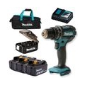 Makita DHP482RFX3 Akku-Schlagbohrschrauber Set | 3x 3 Ah Akkus Charger Tasche