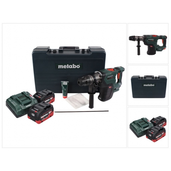 Metabo KHA 18 LTX BL 40 Akku Kombi Hammer 18 V 8,6 J SDS max Brushless + 2x Akku 8,0 Ah + Ladegerät + Koffer