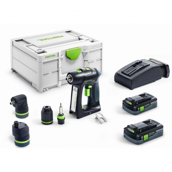 Festool Akku-Bohrschrauber C 18 HPC4,0 I-Set 576992 2x Akku TCL 6 SYS3 M 187