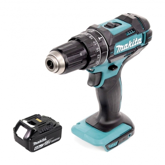 Makita DHP 482 G1 Akku Schlagbohrschrauber 18 V 62 Nm + 1x Akku 6,0 Ah - ohne Ladegerät