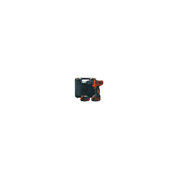 Black & Decker BDCDD12K1B Ultra-Kompakt Akku-Bohrschrauber 10.8V 2x Akkus Koffer