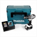 Makita DHP 482 RT1J W Akku Schlagbohrschrauber 18V 62Nm + 1x Akku 5,0Ah + Ladegerät im Makpac 2