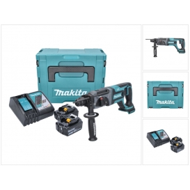 More about Makita DHR 241 RGJ Akku Bohrhammer 18 V 2,0 J SDS plus + 2x Akku 6,0 Ah + Ladegerät + Makpac