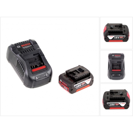 Bosch Starter-Set 18 V mit 1x GBA 18 V 5,0 Ah Li-Ion Akku + GAL 1880 Schnell Ladegerät