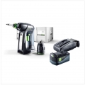 Festool C 18 Li-Basic Starter Akku Bohrschrauber 18V ( 574737 ) 45Nm im Systainer + 1x 5,2 Ah Akku + Ladegerät