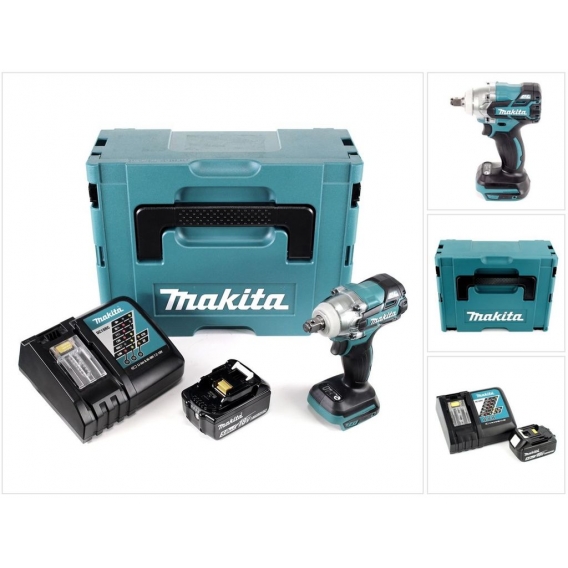 Makita DTW 285 RT1J Akku Schlagschrauber 18V 280Nm 1/2' Brushless + 1x Akku 5,0Ah + Ladegerät + Makpac