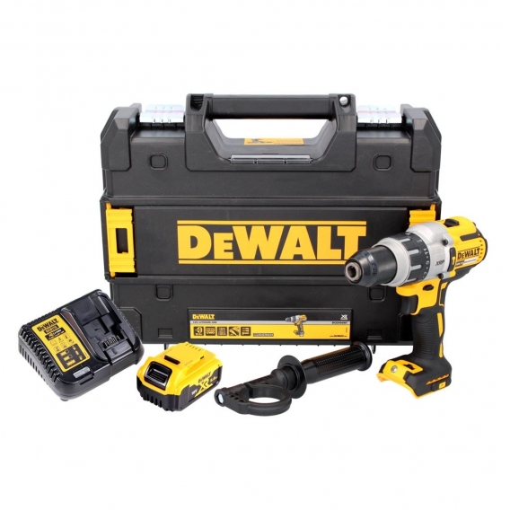 DeWalt DCD 996 P1 Akku Schlagbohrschrauber 18 V 95 Nm Brushless + 1x Akku 5,0 Ah + Ladegerät + TSTAK