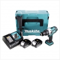 Makita DDF 458 RTJ 18V Akku Bohrschrauber 91 Nm im Makpac mit 2x BL1850 B 5,0 Ah Akku und DC18RC Ladegerät