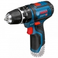 Bosch Akku-Schlagbohrschrauber GSB 12V-15 solo Professional 12 Volt blau/schwarz ohne Akku und Ladegerät