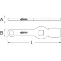 KS Tools 3/4" Schlag-Sechskant-Schlüssel mit 2 Schlagflächen, 18mm, 460.5060