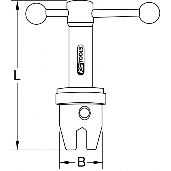 KS Tools Ventilfix + Badewannenadapter,2-tlg., 116.2002