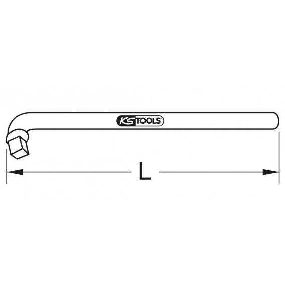 KS TOOLS BRONZEplus Winkelgriff 1/2" 260 mm