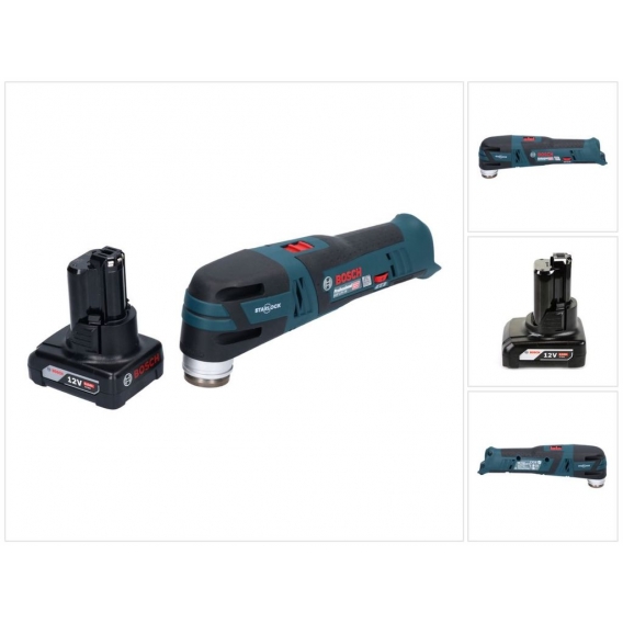 Bosch GOP 12V-28 Professional Akku Multi Cutter Starlock Brushless + 1x Akku 6,0 Ah - ohne Ladegerät