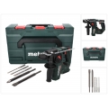 Metabo BH 18 LTX BL 16 Akku Bohrhammer 18 V 1,3 J SDS plus Brushless + 5 tlg. Bohrer und Meißel Set + metaBOX - ohne Akku, ohne 