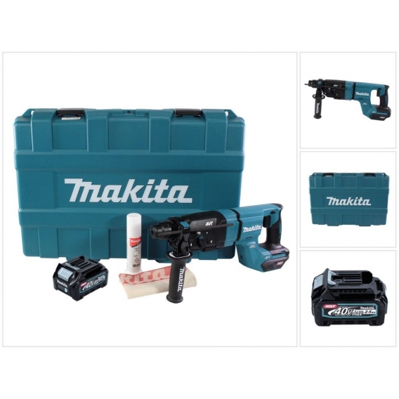 Makita HR 007 GD101 Akku Kombihammer 40 V max. 3,0 J SDS plus XGT + 1x Akku 2,5 Ah + Koffer - ohne Ladegerät