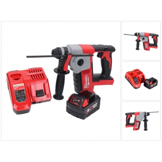 Milwaukee M18 BH-501FC Akku Bohrhammer 18 V 1,2 J SDS plus + 1x Akku 5,0 Ah + Ladegerät