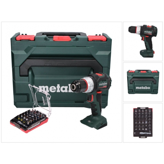 Metabo SB 18 LT BL Akku Schlagbohrschrauber 18 V 75 Nm Brushless + 32 tlg. Bit Set + metaBOX - ohne Akku, ohne Ladegerät