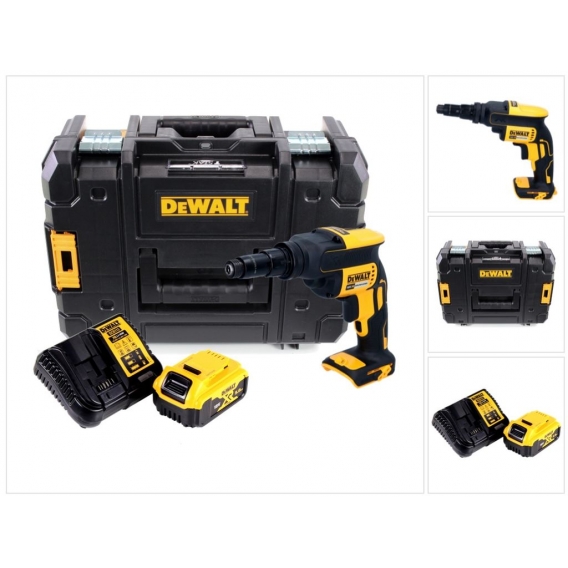 DeWalt DCF 622 P1 Akku Universalschrauber 18 V 34 Nm Brushless + 1x Akku 5,0 Ah + Ladegerät + TSTAK