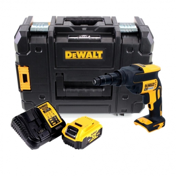 DeWalt DCF 622 P1 Akku Universalschrauber 18 V 34 Nm Brushless + 1x Akku 5,0 Ah + Ladegerät + TSTAK