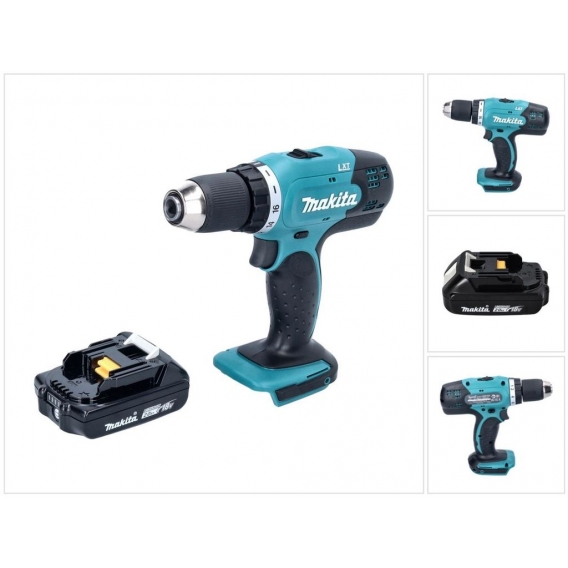 Makita DDF 453 A1 Akku Bohrschrauber 18 V 42 Nm + 1x Akku 2,0 Ah - ohne Ladegerät