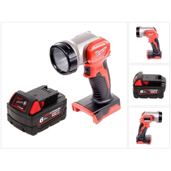 Milwaukee M18 TLED Akku Leuchte LED + 1x Akku 6,0 Ah - ohne Ladegerät