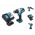 Makita DHP 486 RA1 Akku Schlagbohrschrauber 18 V 130 Nm Brushless + 1x Akku 2,0 Ah + Ladegerät