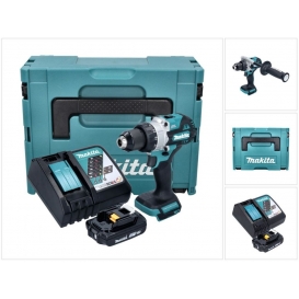 More about Makita DHP 486 RA1J Akku Schlagbohrschrauber 18 V 130 Nm Brushless + 1x Akku 2,0 Ah + Ladegerät + Makpac