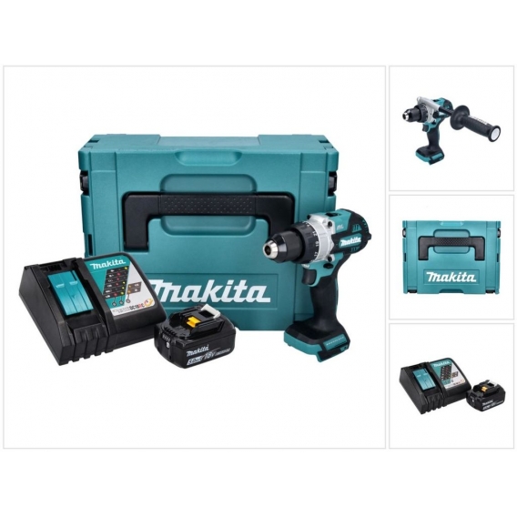 Makita DHP 486 RT1J Akku Schlagbohrschrauber 18 V 130 Nm Brushless + 1x Akku 5,0 Ah + Ladegerät + Makpac