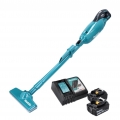 Makita DCL 281 FRT Akku Staubsauger 18 V Brushless + 2x Akku 5,0 Ah + Ladegerät