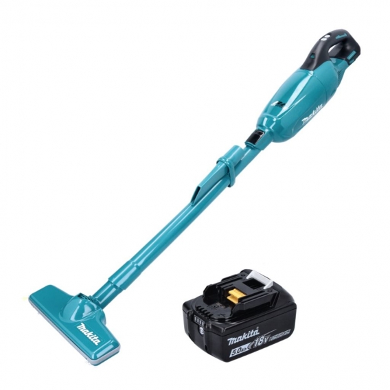 Makita DCL 281 FT1 Akku Staubsauger 18 V Brushless + 1x Akku 5,0 Ah - ohne Ladegerät