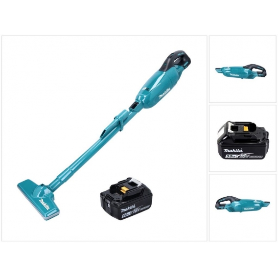 Makita DCL 280 FT1 Akku Staubsauger 18 V Brushless + 1x Akku 5,0 Ah - ohne Ladegerät