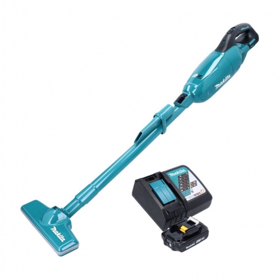 Makita DCL 280 FRA1 Akku Staubsauger 18 V Brushless + 1x Akku 2,0 Ah + Ladegerät