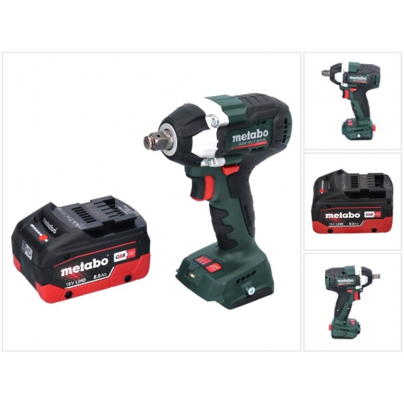 Metabo SSW 18 LT 300 BL Akku Schlagschrauber 18 V 300 Nm 1/2' Brushless + 1x Akku 8,0 Ah - ohne Ladegerät