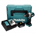 Maktia DDF 486 RT1J Akku Bohrschrauber 18 V 130 Nm Brushless + 1x Akku 5,0 Ah + Ladegerät + Makpac