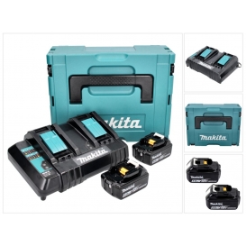 More about Makita Power Source Kit 18 V mit 2x BL 1850 B 5,0 Ah Akku ( 197280-8 ) + DC 18 SH Doppel Ladegerät ( 199687-4 ) + Makpac