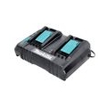 Makita Power Source Kit 18 V mit 2x BL 1850 B 5,0 Ah Akku ( 197280-8 ) + DC 18 SH Doppel Ladegerät ( 199687-4 ) + Makpac