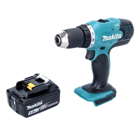 Makita DDF 453 T1 Akku Bohrschrauber 18 V 42 Nm + 1x Akku 5,0 Ah - ohne Ladegerät