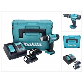 More about Makita DHP 453 SYJ Akku Schlagbohrschrauber 18 V 42 Nm + 2x Akku 1,3 Ah + Ladegerät + Makpac