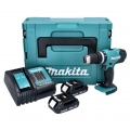 Makita DHP 453 SYJ Akku Schlagbohrschrauber 18 V 42 Nm + 2x Akku 1,3 Ah + Ladegerät + Makpac