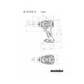 Metabo Akku-Bohrschrauber BS18LTXBLQI+Drehmomentvorsatz + Bleistifte + Meterstab